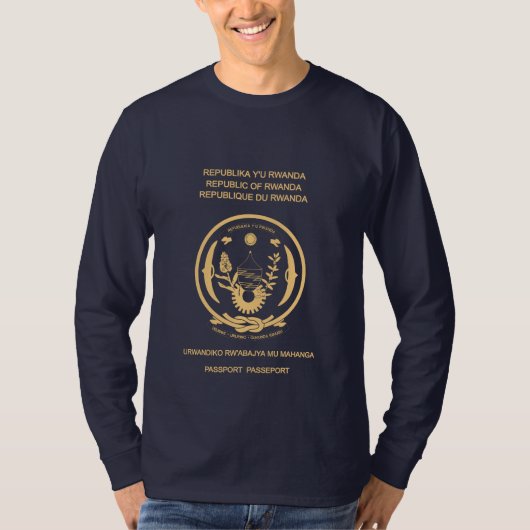 T-shirt Rwanda passport (Devant)