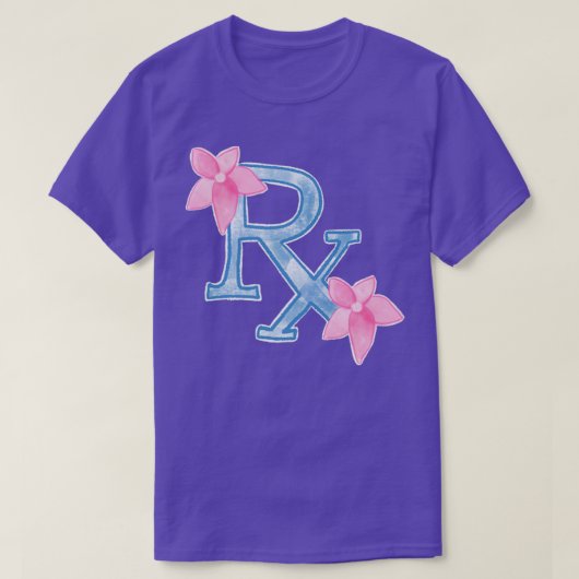 T-shirt Rx bleu 1 (Design devant)