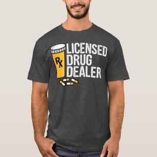 T-shirt Rx Concessionnaire Drôle Drôle Pharmaciens Médi