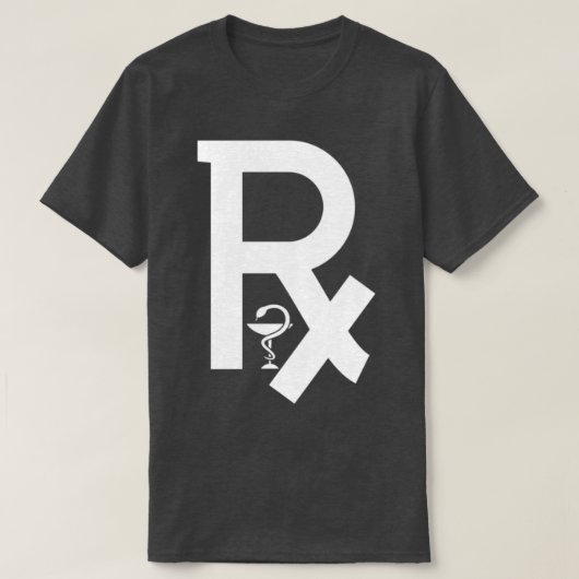 T-shirt Rx tasse de médecine et un serpent de sagesse (Design devant)