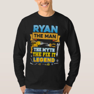 T-shirt Ryan Le Mythe Homme Fixez-Le Légende Père Day Mech