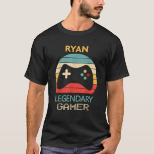 T-shirt Ryan Nom Cadeau Personnalisé Gamer Légendaire