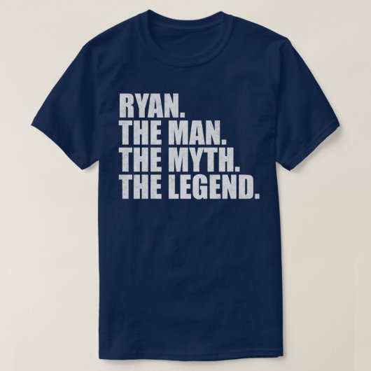 T-shirt RyanRyan Nom Ryan prénom Ryan (Design devant)