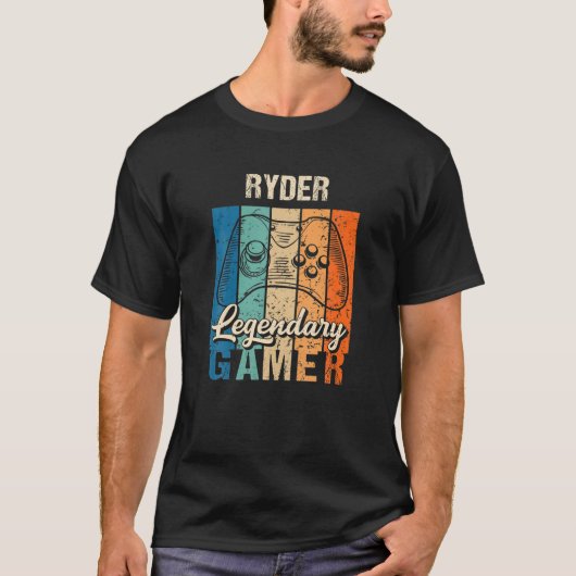 T-shirt Ryder Name Gift - Personalized Legendary Gamer (Devant)