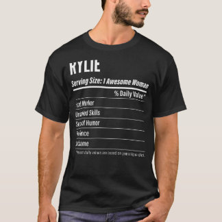 T-shirt Rylie Données nutritionnelles Calories de la taill
