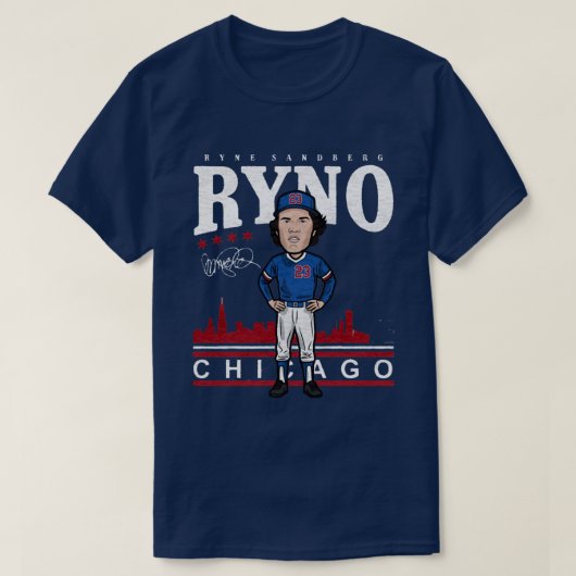 T-shirt Ryne Sandberg Toon (Design devant)