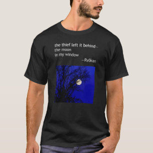 T-shirt Ryokan Ryokwan Poème Haïku Voleur Laissé Derrière 