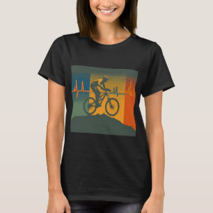 T-shirt Rythme Cardiaque Rétro de VTT
