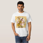 T-shirt Rythme du violon (Devant entier)