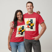 T-shirt Rythme Industriel Art Abstrait (Unisexe)