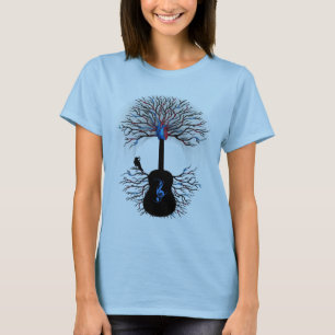 T-shirt "Rythmes guitare surréaliste de ~ de coeur"