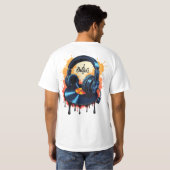 T-shirt Rythmes Vinyle Rétro & Casques Audio (Dos entier)