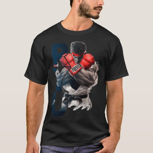 T-shirt Ryu Street Fighter Xtream Combat Intimidation SFV (Devant)