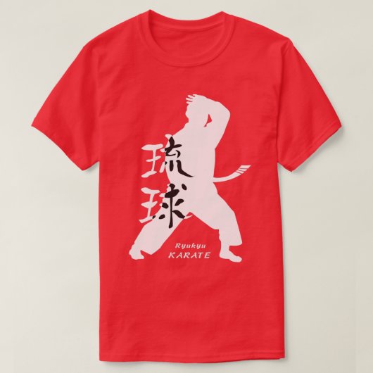T-shirt Ryukyu Okinawa Karate White (Design devant)