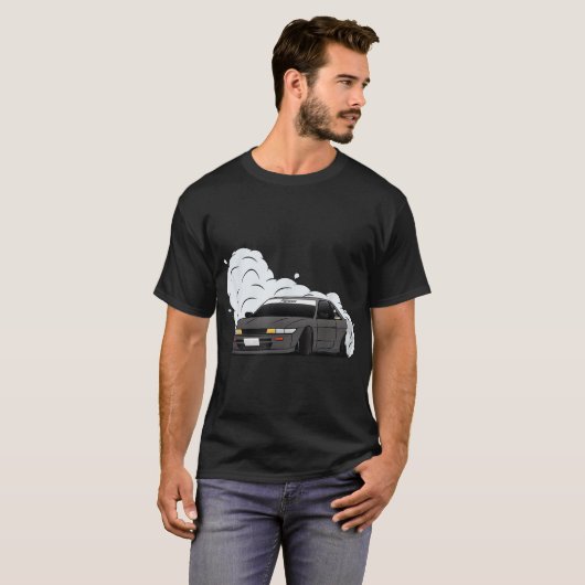 T-shirt S13 Silvia Coupe 240sx Drift (Devant entier)