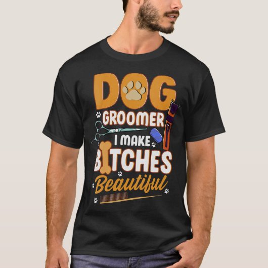 T-shirt S2 Chien Grooming Chien Groomer (43) (Devant)