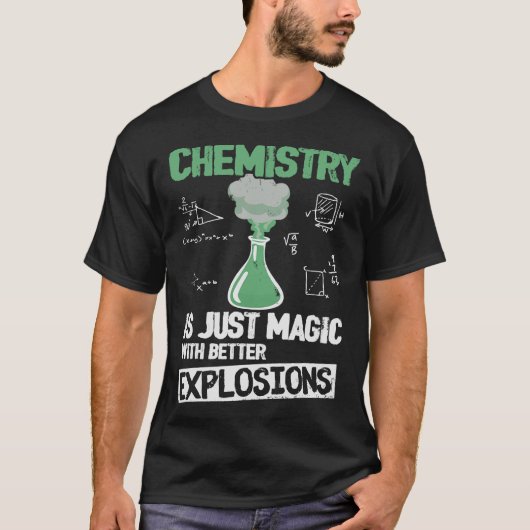 T-shirt S2 Expérience en laboratoire de chimie chimique (6 (Devant)