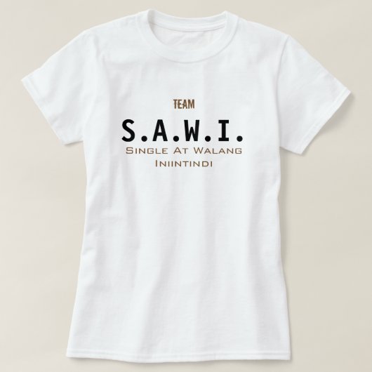 T-SHIRT S.A.W.I. (Design devant)
