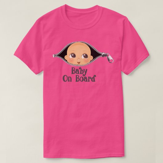 T-shirt s Bébé de grossesse à bord futures mamans 887 (Design devant)