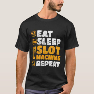 T-shirt S Casino Manger Sleep Machine à répéter