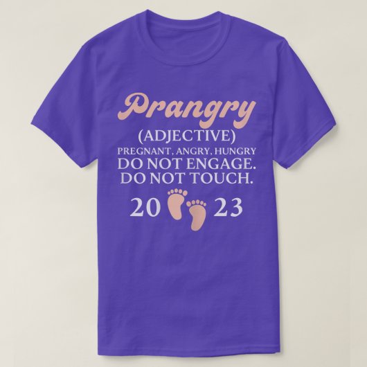 T-shirt s Déclaration de grossesse enceinte 2023 900 (Design devant)