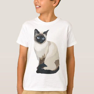 T-shirt S est pour le chat siamois