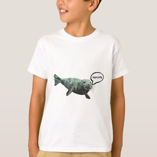 T-shirt S est pour le phoque (Devant)