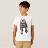 T-shirt S est pour Otter taché tacheté (Devant entier)