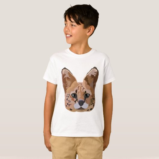 T-shirt S est pour Serval (Devant entier)