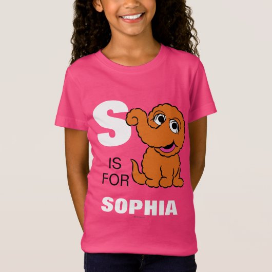 T-Shirt S est pour Snuffleupagus | Ajouter Votre Nom (Devant)