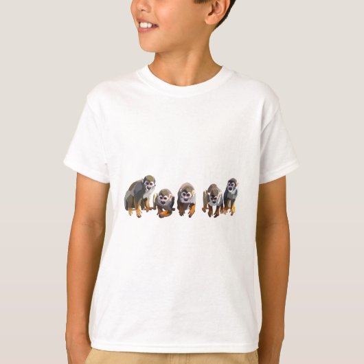 T-shirt S est pour Squirrel Monkey (Devant)