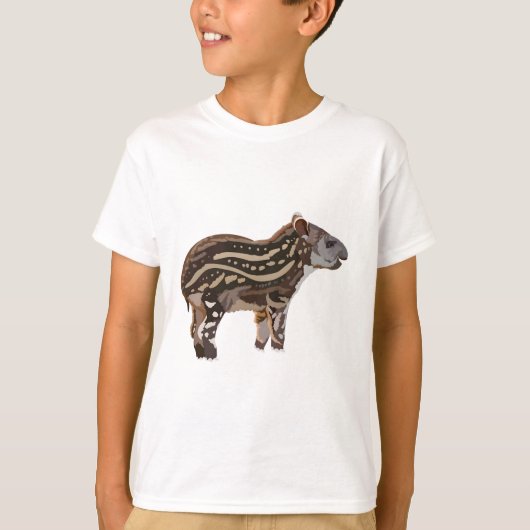 T-shirt S est pour Tapir sud-américain (Devant)