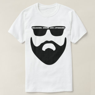 T-shirt S M L XL Bearded Inked Geweldige