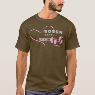T-shirt s Mommy loading 2022 pour la grossesse faire-part