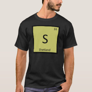 T-shirt S - Poney Shetland Tableau Périodique Chimie Cheva