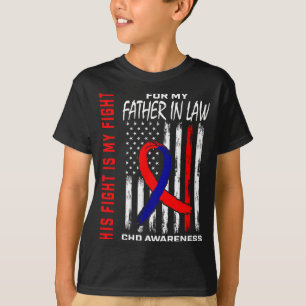T-shirt Sa lutte beau-père Tchd Sensibilisation Américain