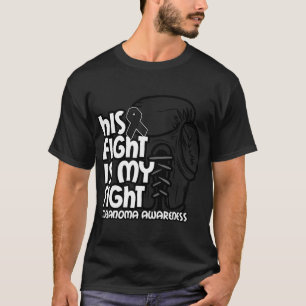 T-shirt Sa Lutte Est Ma Lutte Cancer De La Peau Melanoma A