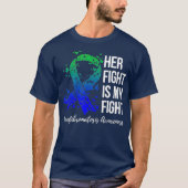 T-shirt Sa Lutte Est Ma Lutte Contre La Neurofibromatose (Devant)