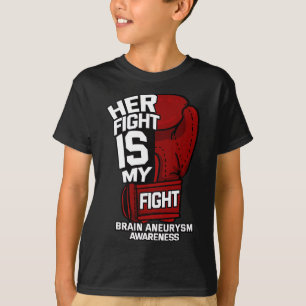 T-shirt Sa Lutte Est Ma Lutte Contre L'Anévrisme Cerveau G