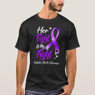 T-shirt Sa Lutte Est Ma Lutte Contre L'AVC Pédiatrique Sen