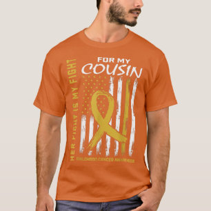 T-shirt Sa Lutte Est Ma Lutte Contre Le Cancer De L'Enfanc