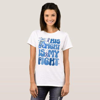 T-shirt Sa Lutte Est Ma Lutte Contre Le Cancer Du Colon