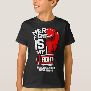 T-shirt Sa Lutte Est Ma Lutte Contre Le Cancer Du Sang Tum