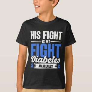T-shirt Sa Lutte Est Ma Lutte Contre Le Diabète