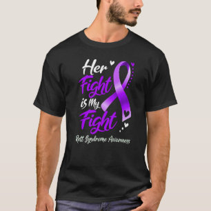 T-shirt Sa Lutte Est Ma Lutte Contre Le Syndrome De Lutte