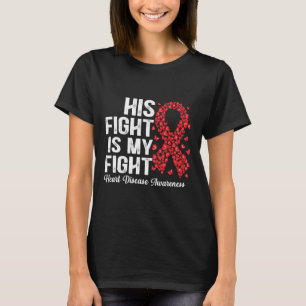T-shirt Sa Lutte Est Ma Lutte Contre Les Maladies Cardiaqu