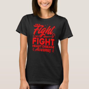 T-shirt Sa Lutte Est Ma Lutte Contre Les Maladies Cardiaqu