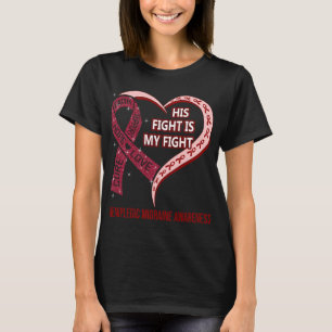 T-shirt Sa Lutte Est Ma Lutte Hémiplégique Migraine