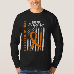 T-shirt Sa lutte est ma lutte Papaw Sclérose en Plaques Fl