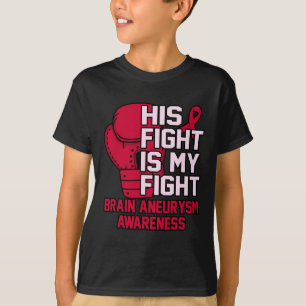 T-shirt Sa Lutte Est Mon Cerveau Combattre Aneurysme Sensi